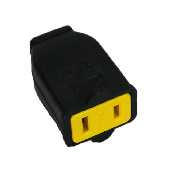 Replacement Part For Fit All SA155 Vacuum Cleaner Female 2-Wire Black Plug