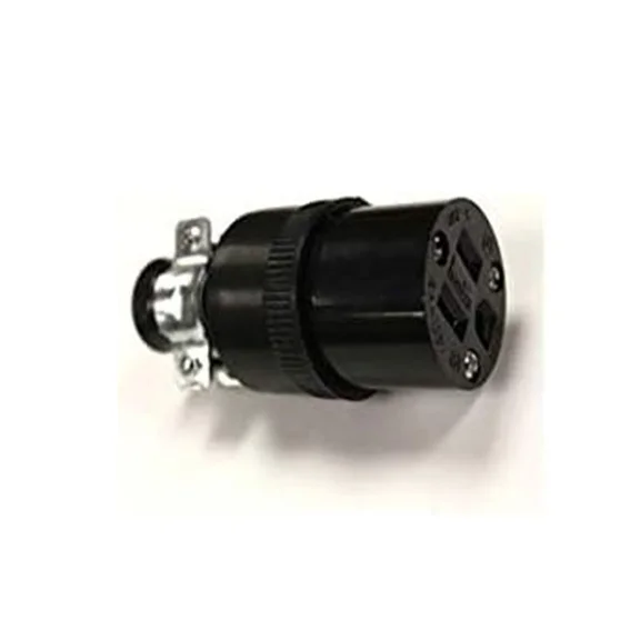 Replacement Part For Fit All Vacuum Cleaner Female Plug 3-Wire With Cord Clamp # 222-BOX