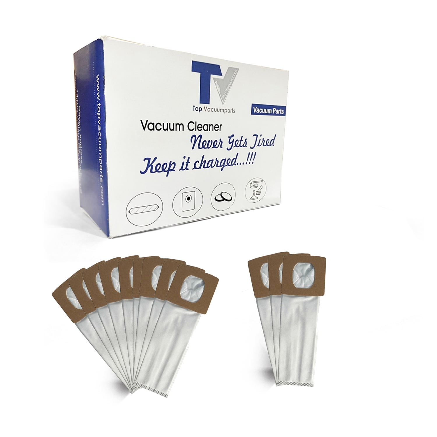 Replacement Part For Hoover (12) Type I HEPA Platinum Handheld Canister Vacuum Cleaner Bags