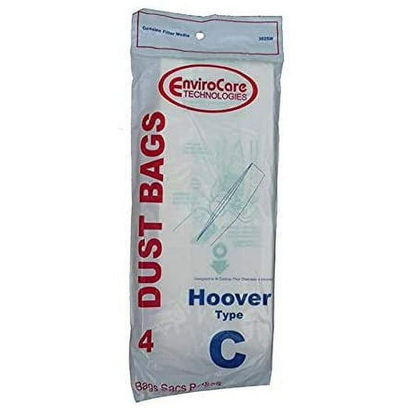 Replacement Part For Hoover 4010077C Paper Bags For Style C, 4-Bags (1 Pack)