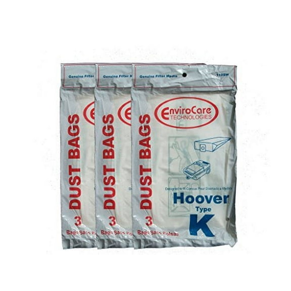 Replacement Part For Hoover 9 Type K Spirit Vacuum Bags, Canisters, Encore, Supremacy, Older Runabout