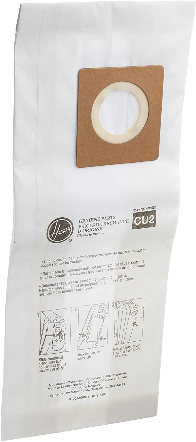 Replacement Part For Hoover AH10143 Paper Bags 10 in Pack Hushtone Cu2, 902A00033