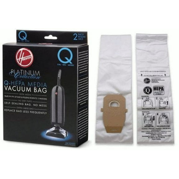 Replacement Part For Hoover Bag Paper Type Q Platinum 2 Pack UH30010