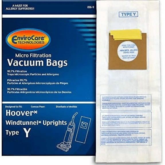 Replacement Part For Hoover EnviroCare Vacuum Bags for Type Y Upright Vacuum Cleaners