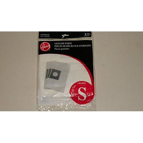Replacement Part For Hoover Futura,Spectrum Canister Vacuum Type S Bags 3 Pk # 4010064S