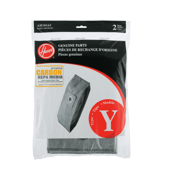Replacement Part For Hoover Residential Vacuum Type Y Carbon Hepa Bag 2 Pack -