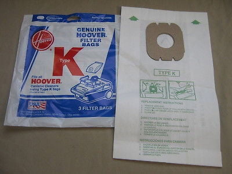 Replacement Part For Hoover Style K Vacuum Bags 4010028 4010100 Spirit Encore Supremacy Vac [36 Bags]