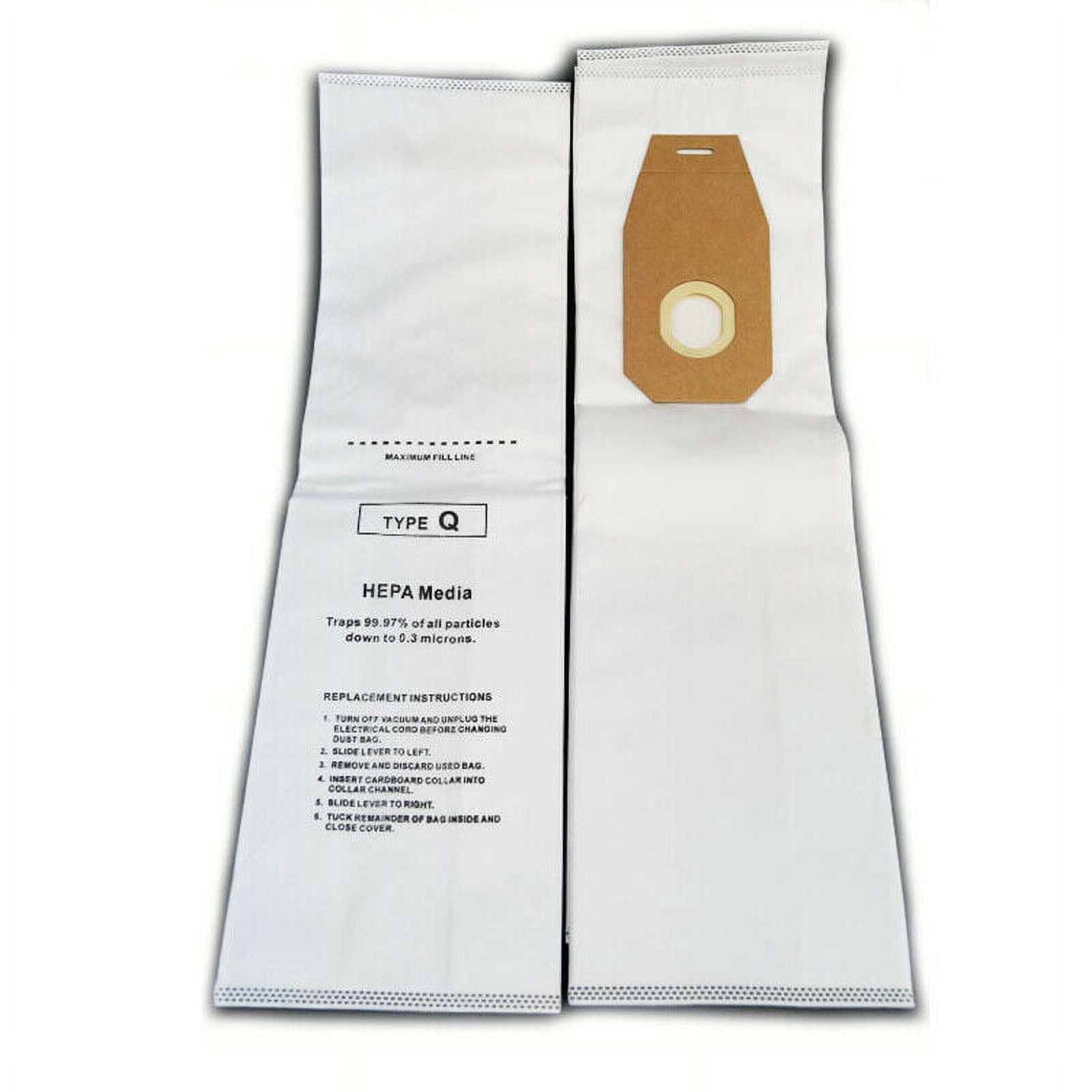 Replacement Part For Hoover Style Q Synthetic HEPA Vacuum Cleaner Bags by DVC Made in USA [ 12 Bags ]
