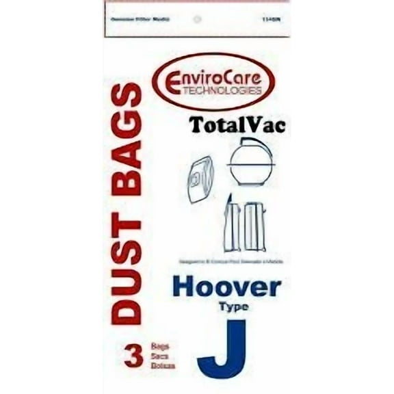 Replacement Part For Hoover Type J Vacuum Cleaner Bags - 3 Bags