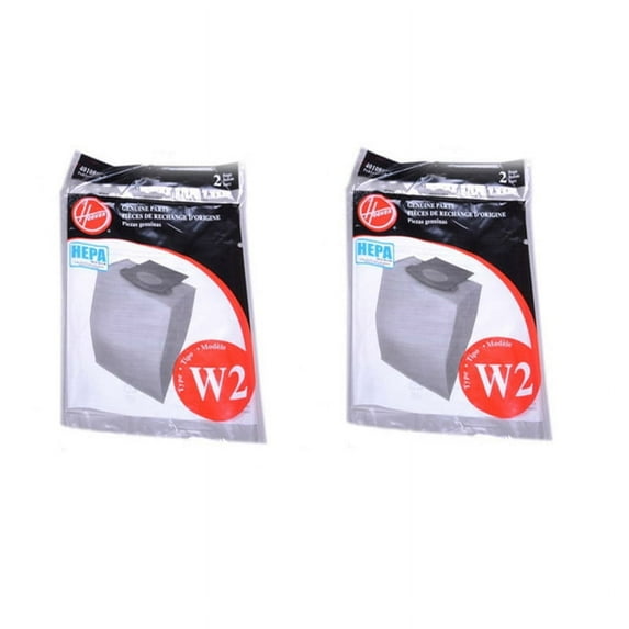 Replacement Part For Hoover Type-W2 Windtunnel Upright Vacuum Hepa Paper Bags 4 :- 401080W2