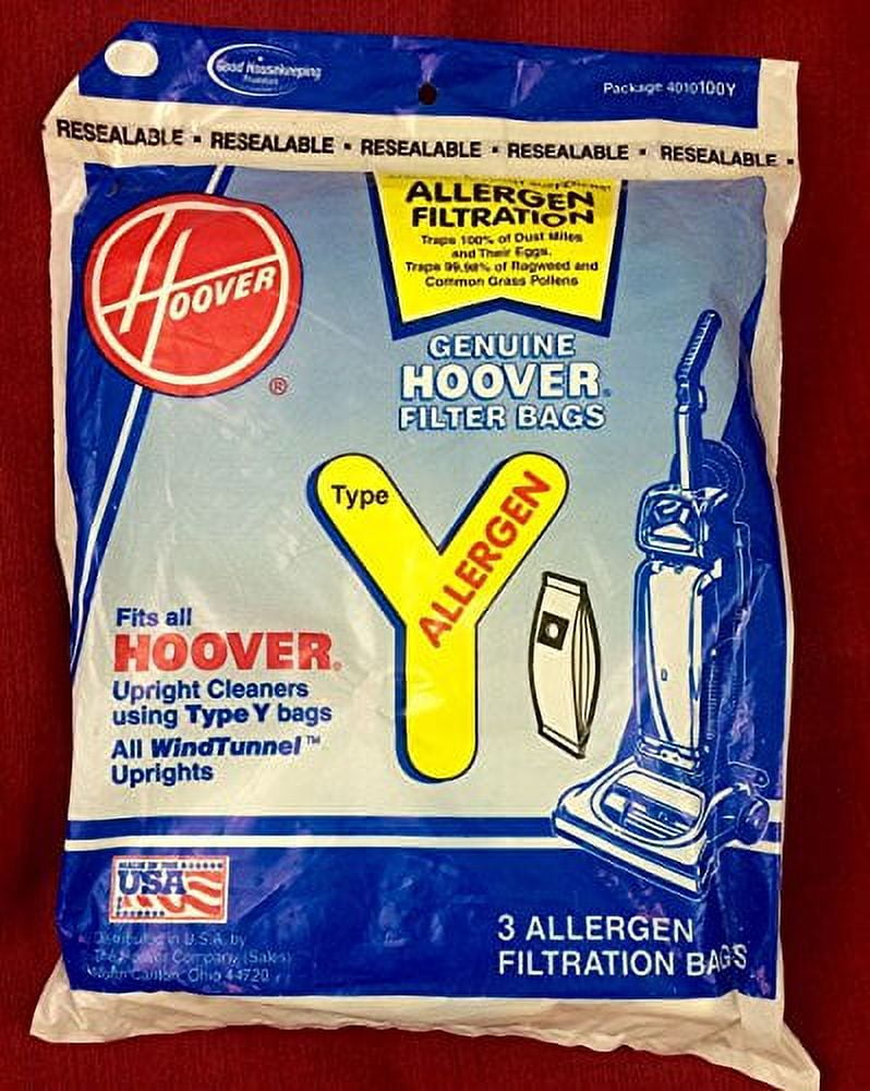 Replacement Part For Hoover Type Y Allergen Bag (6-Pack), 4010100Y