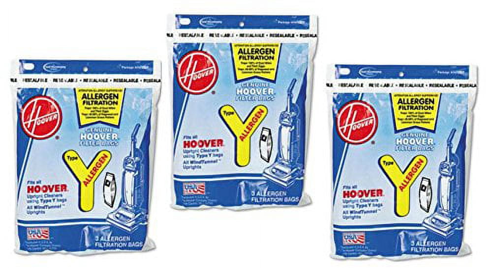 Replacement Part For Hoover Type Y Allergen Bag (9-Pack), 4010100Y