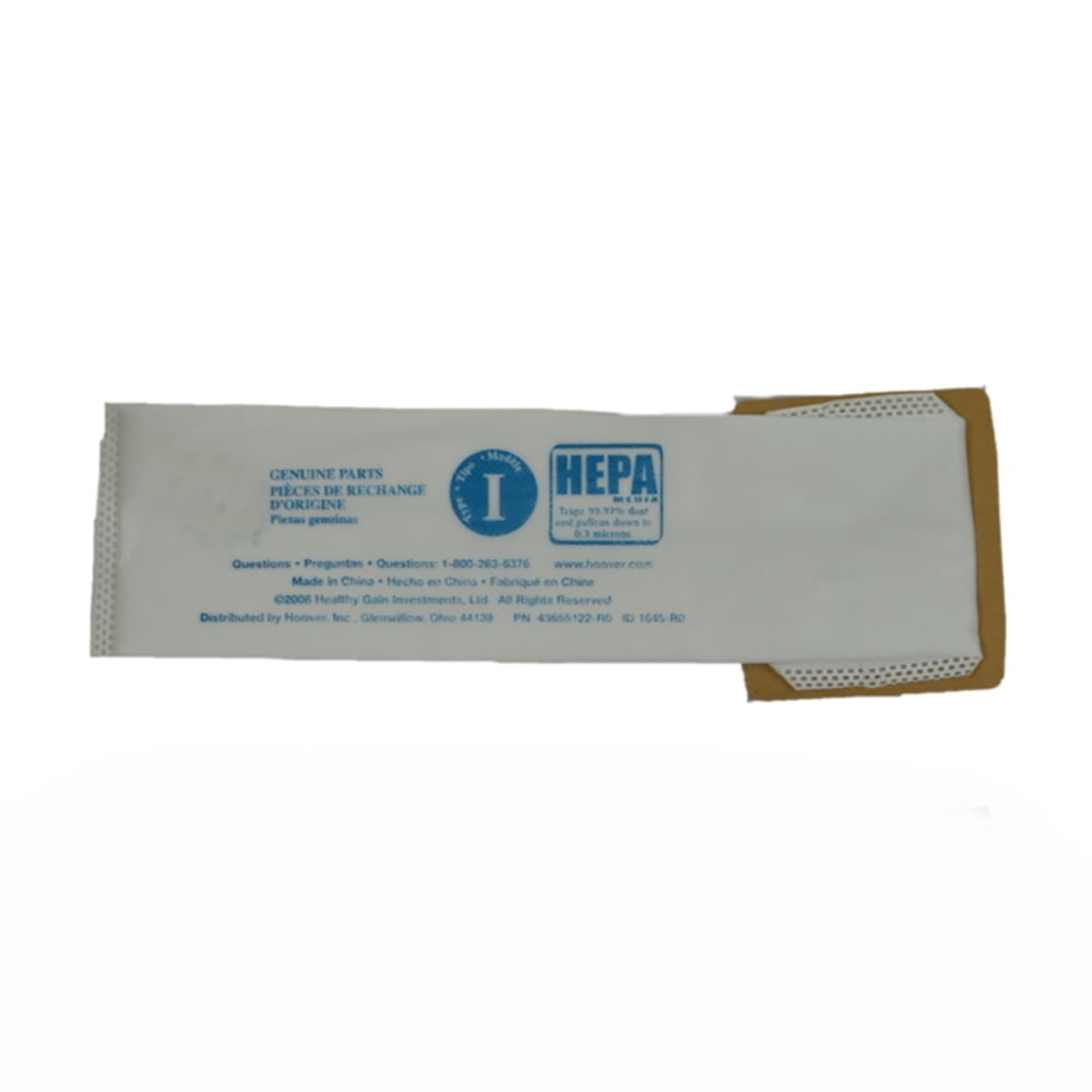 Replacement Part For Hoover Vacuum Cleaner I-Type Hepa Paper Bag 2Pk :- 985059002