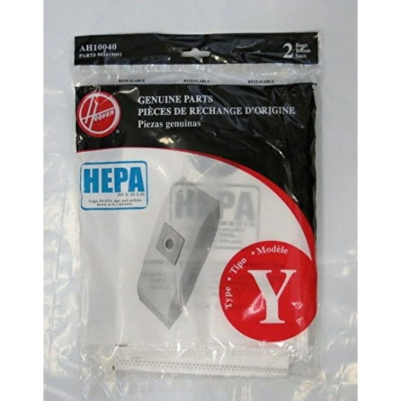 Replacement Part For Hoover WindTunnel Y HEPA Pleated Vacuum Filter Bags 2 pack AH10040 902419001