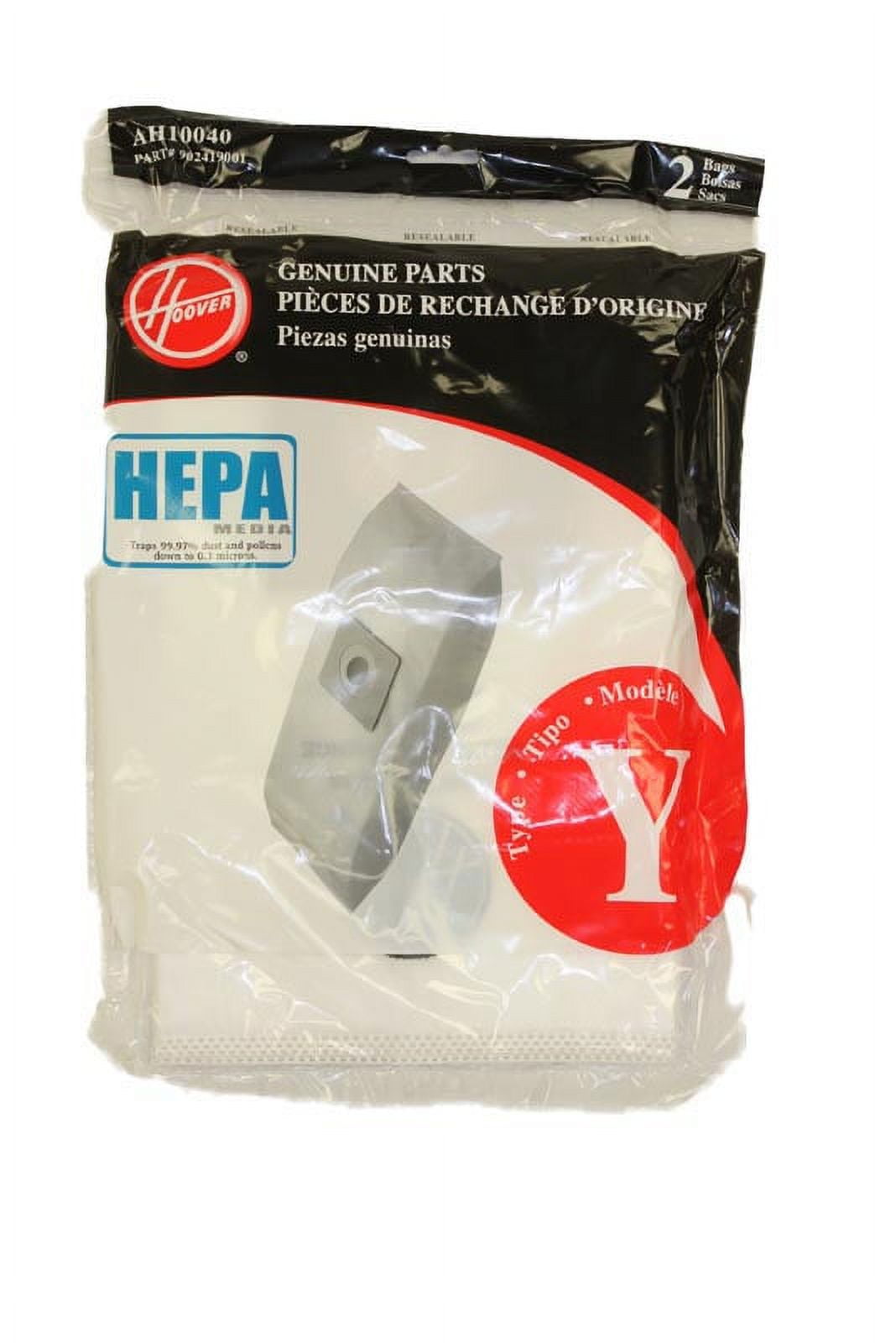 Replacement Part For Hoover WindTunnel Y HEPA Pleated Vacuum Filter Bags 4 pack AH10040 902419001