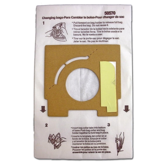 Replacement Part For Kenmore 50570 Compact Canister Bags. 8 Pack.