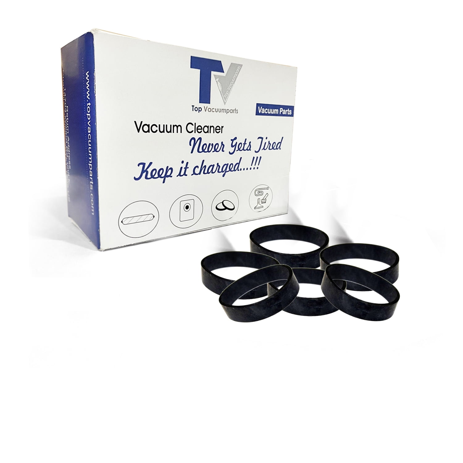 Replacement Part For Oreck vacuum Cleaner Belt fits XL2250RS, XL2260RS, XL2330HS Models (6 Belts