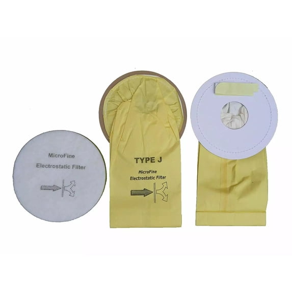 Replacement Part For Royal 151 Style J, Metal Tanks, Pony Tank, Canister Vacuum 14 Bags and 2 Filter