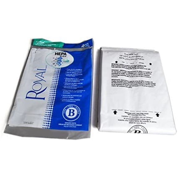 Replacement Part For Royal Type B Upright Hepa Vacuum Cleaner Paper Bags 6PK # AR10110 by Royal