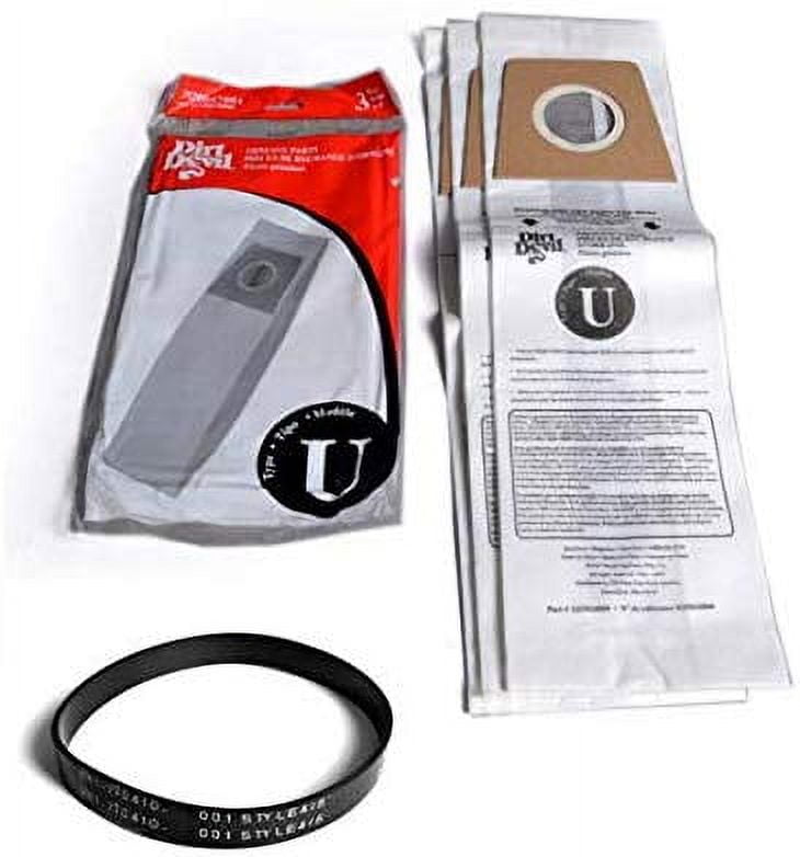 Replacement Part For Royal Vacuum Cleaner 3 Paper Bags with 1 Flat Belt