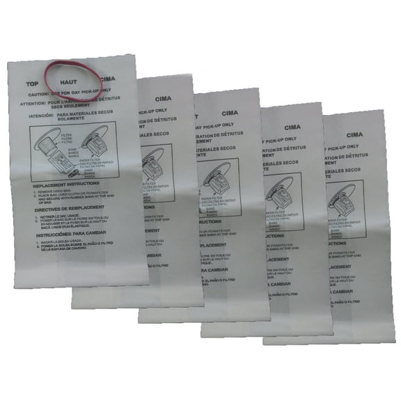 Replacement Part For Shop Vac Vacuum Cleaner 5 Bags 830SW Fit For Wet Dry model Vacuum cleaners