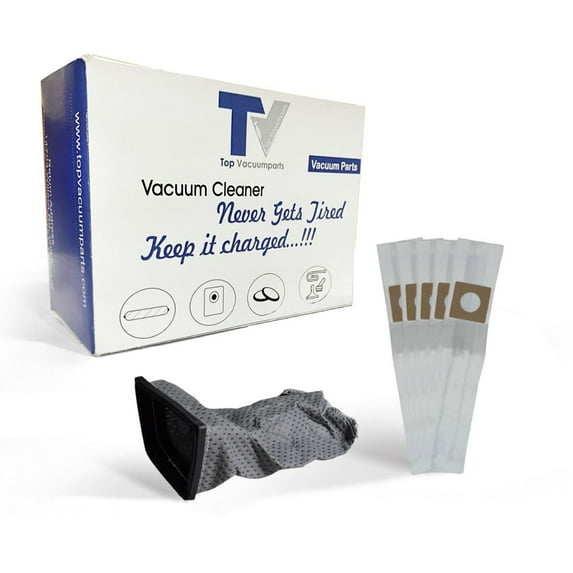 Replacement Part For Hoover S1075060, S1075-060, S1049, S1055 Canister Vaccum Cleaner 5pk Paper Bags With Cloth Bag