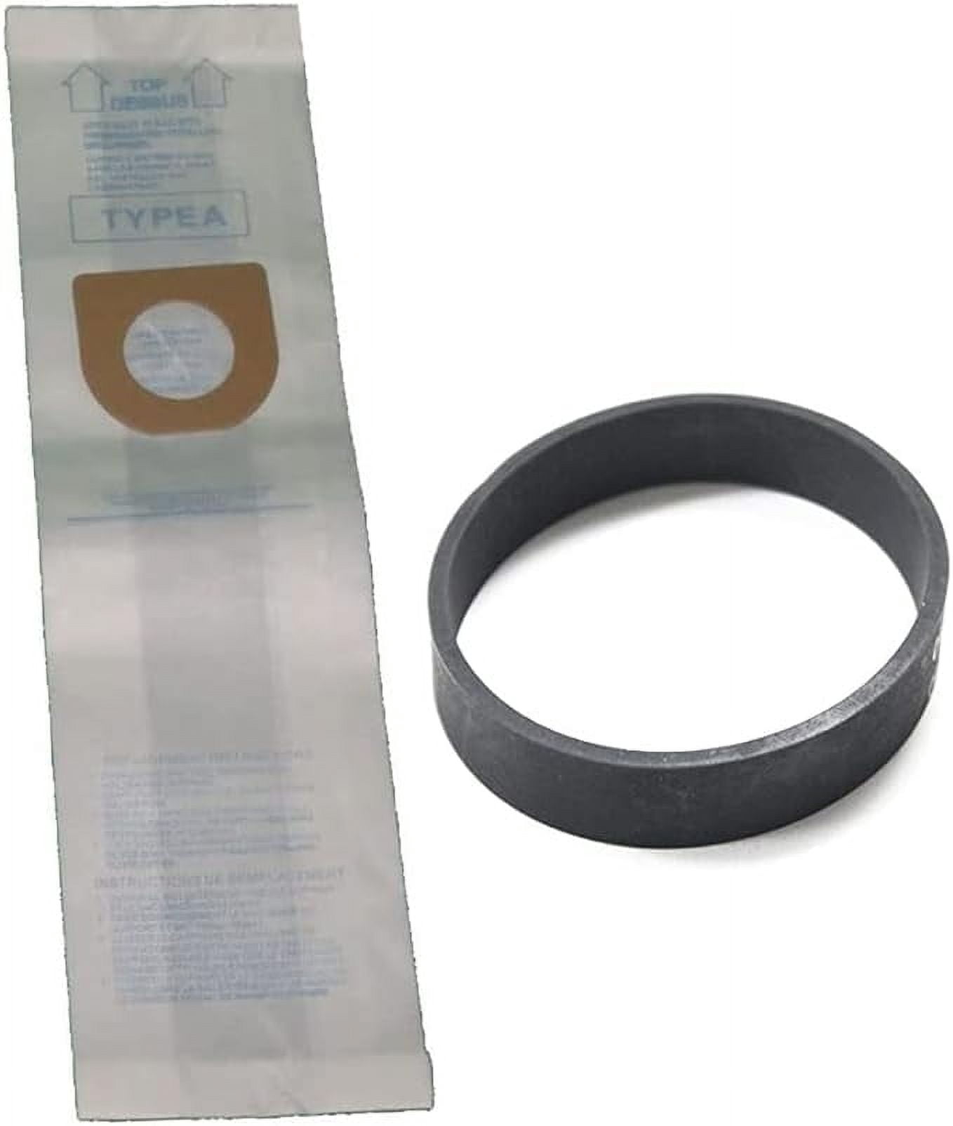 Replacement Part For Hoover Vacuum Cleaner 3 Paper Bags with 1 Flat Belt for Models C1800, C1810, U4347, U7069, U7071, C1800020, Ch50015, C1810020, C1805, C1815