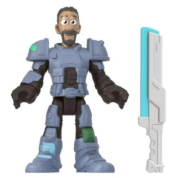 Replacement Part for Imaginext Playset Inspired by Lightyear Jr. ZAP Patrol - HGT27 ~ Replacement Poseable Articulated Mo Morrison Figure with Laser Weapon