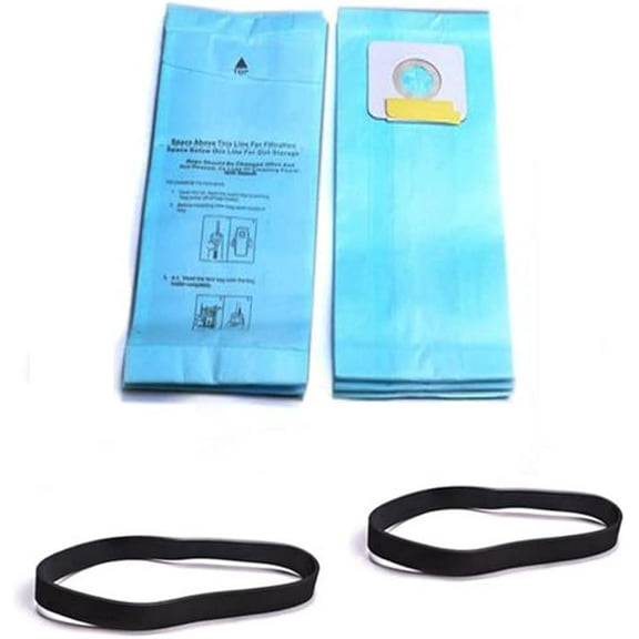 Replacement Part For Riccar, Simplicity 2000, 4000 and Vibrance Series. 5000, 6000 and Symmetry Type A 1 Vacuum Cleaner 12 Paper Bags With 2pk Vacuum Belts.