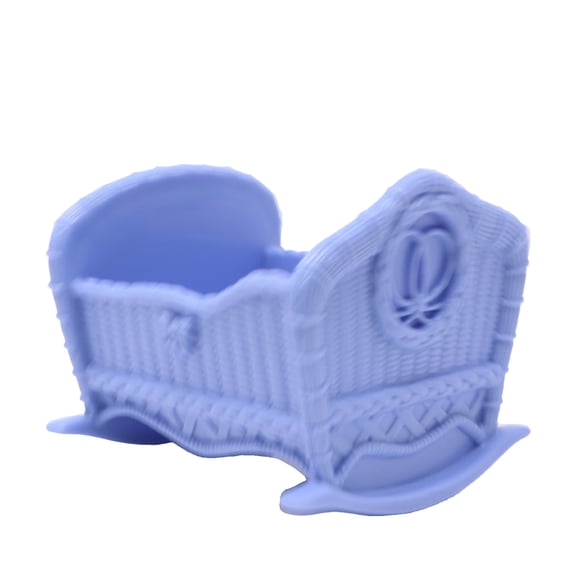 Replacement Part for Collectible Fisher-Price Loving Family Grand Manor Dollhouse T4692 - Replacement Blue Baby Doll Rocking Cradle
