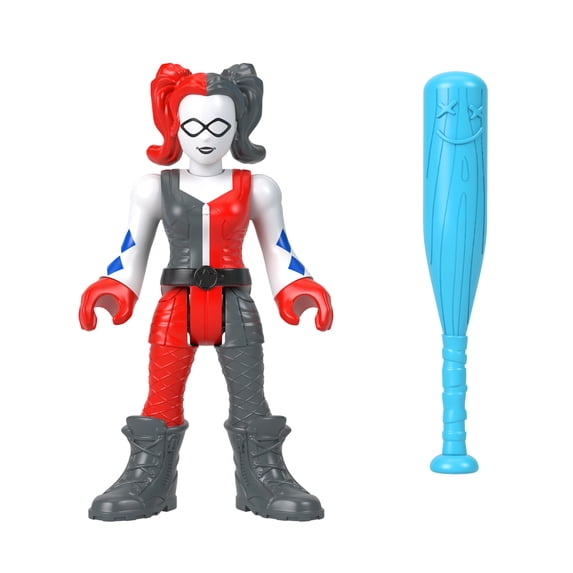 Replacement Part for Fisher-Price Imaginext Playset - HMX58 - Inspired by DC Super-Friends Color Changing Harley Quinn Figure and Baseball Bat