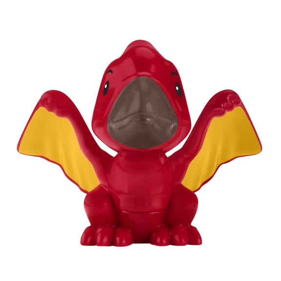 Replacement Part for Fisher-Price Little People Dinosaur Village Playset - Includes 1 Red and Yellow Pterodactyl Dinosaur Figure