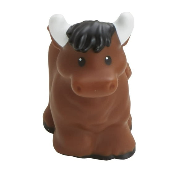 Replacement Part for Fisher-Price Little People Nativity Set - FPT07 ~ Brown Ox with White Horns ~ Works with Many Sets