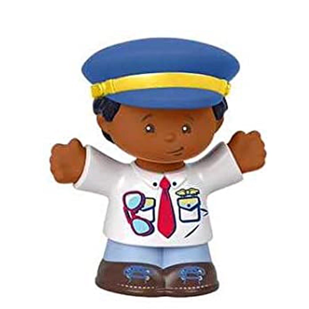 Replacement Part for Fisher-Price Little People Travel Together Airplane Playset - DJB53 ~ Replacement African American Airline Pilot Figure ~ Kurt