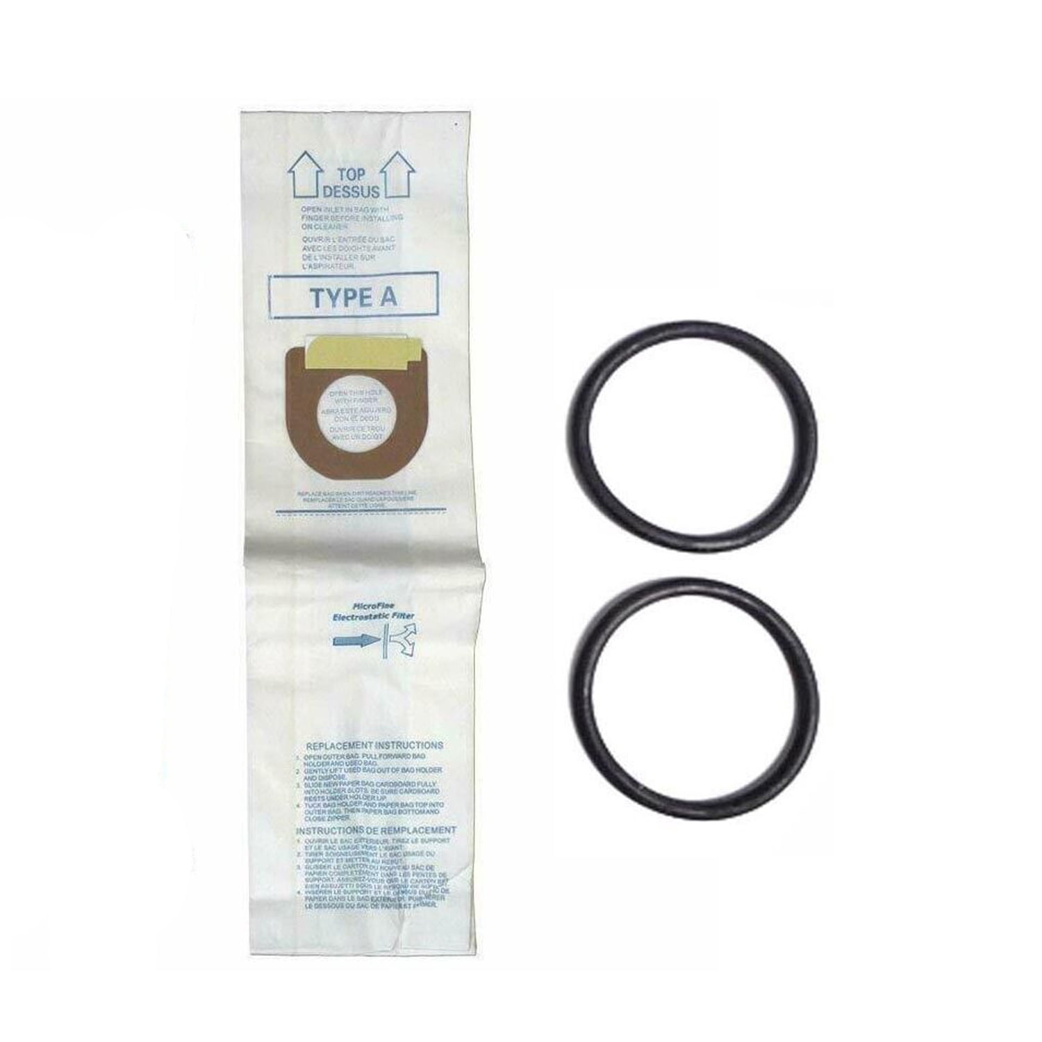 Replacement Part for Hoover Vacuum Cleaner 9 Bags With 2 Belt (1PK) For Models C1431, CH50000 and CH50020
