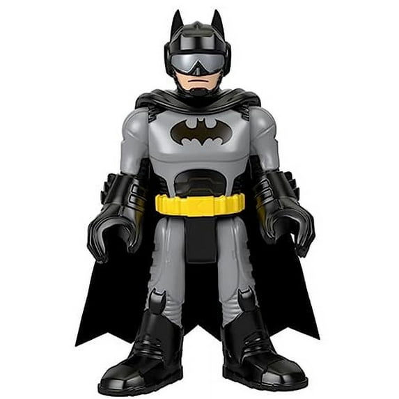 Replacement Part for Imaginext Batman Rally Car Playset - GKJ25 ~ Poseable Batman Figure ~ Wearing Gray and Black Suit with Cape