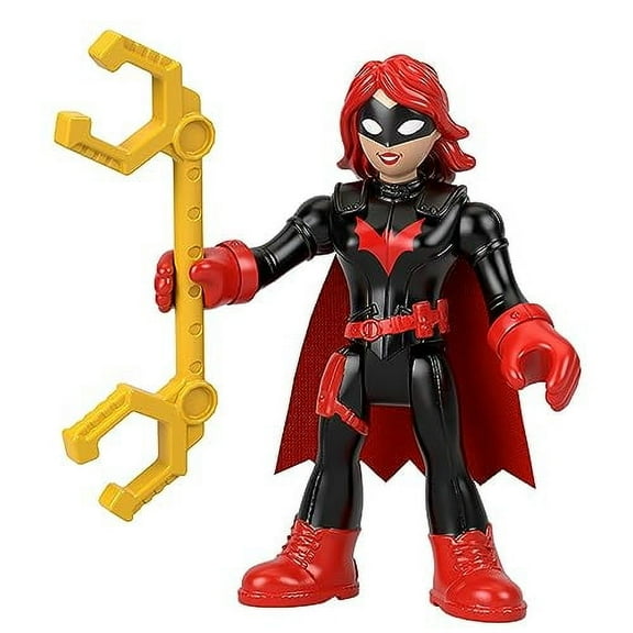 Replacement Part for Imaginext Super-Friends Playset - HML03 ~ Replacement Poseable Batwoman Figure ~ Includes Yellow Handcuffs Battle Gear