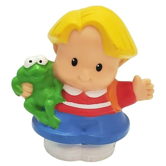 Replacement Part for Little-People Ramps Around Garage Playset - B1832 ~ Classic Character Eddie Holding a Frog ~ Collectible Item