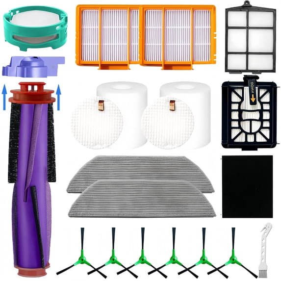 Replacement Parts Accessories Compatible with Shark PowerDetect Pro AV2800ZE,RV2820YE,RV2820ZE, AV2810YS,AV2820XEUS,AV2820AE,AV282BVEUS,RV2800AE, RV2800S,RV2800XTUS Vacuum Cleaner Brush,HEPA Filters