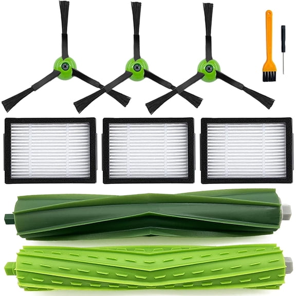 Replacement Parts Accessories for iRobot Roomba i3 i3+ i7 i7+ i4+ i5 i5+ j5 j5+ i6 i6+ i8 i8+ i2 J7 E5 E6 E7 I&J&E Series Vacuum Cleaner,1 Roller Brushes,3 Filters,3 Side Brushes