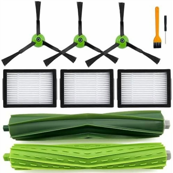 Replacement Parts Accessories for iRobot Roomba i3 i3+ i7 i7+ i4+ i5 i5+ j5 j5+ i6 i6+ i8 i8+ i2 J7 E5 E6 E7 I&J&E Series Vacuum Cleaner,1 Roller Brushes,3 Filters,3 Side Brushes