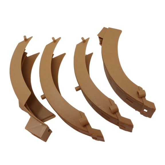 Replacement Parts for Collectible Fisher-Price Thomas and Friends Launch & Loop Maintenance Yard Train Playset HHN25 - Four Replacement Brown Track Loop Pieces