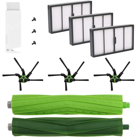Replacement Parts Compatible with iRobot Roomba s9 (9150) s9+ s9 Plus (9550) s Series Wi-Fi Connected Robot Vacuum Cleaner,12 Pack Accessories Corner Brushes, Filters & Multi-Surface Rubber Brushes
