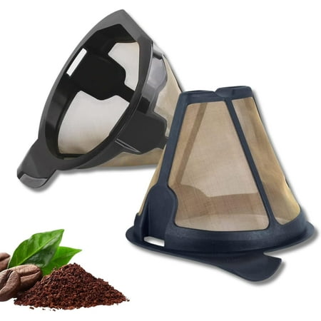 Replacement Parts Cone Reusable Coffee Permanent Filters, Compatible with Ninja Coffee Maker CM300/305/401|CP300/301/305/307/307C(2Pcs)