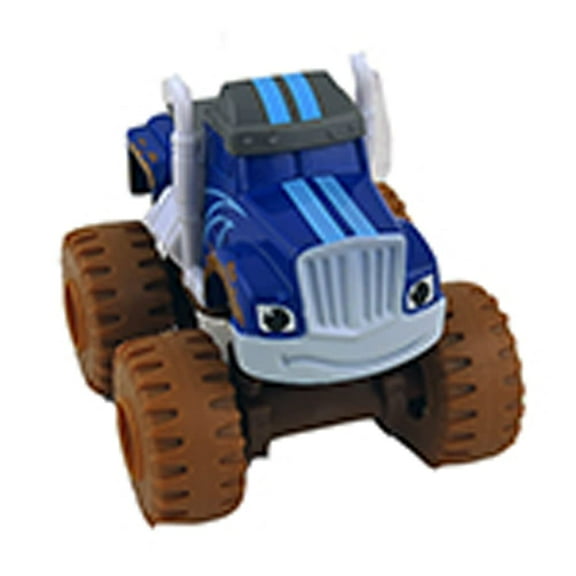 Replacement Parts for Fisher-Price Blaze and The Monster Machines Mud Pit Race Track - GVG53 ~ Replacement Crusher Vehicle ~ Blue 4WD Truck with Muddy Tires