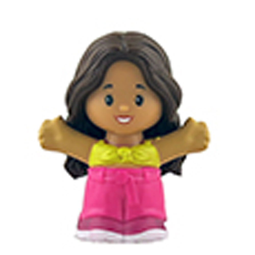 Fisher-Price Little People - Figura Di Ricambio Bambina Afroamericana (Tuta Viola) Per Set JCW82