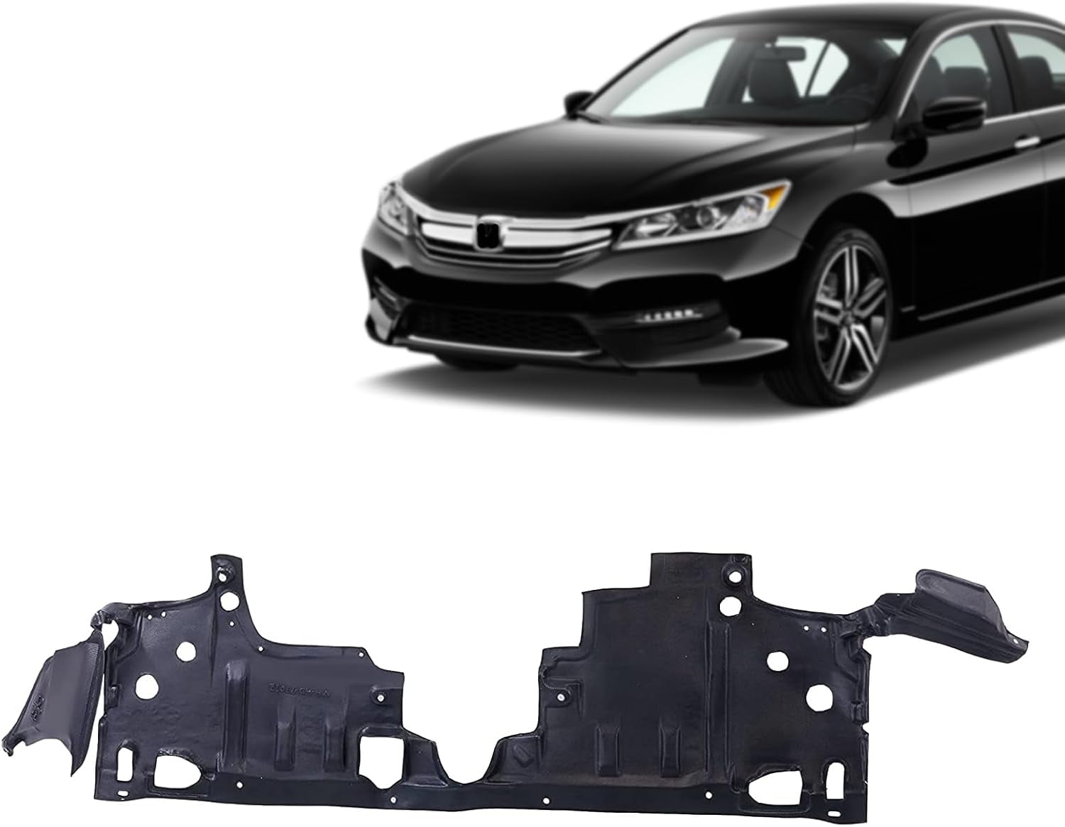 TRQ Engine Splash Shield Compatible with 2010-2012 Ford Fusion 並行輸入品 Front Engine Splash Shield TRQ Engine Splash Shield Compatible