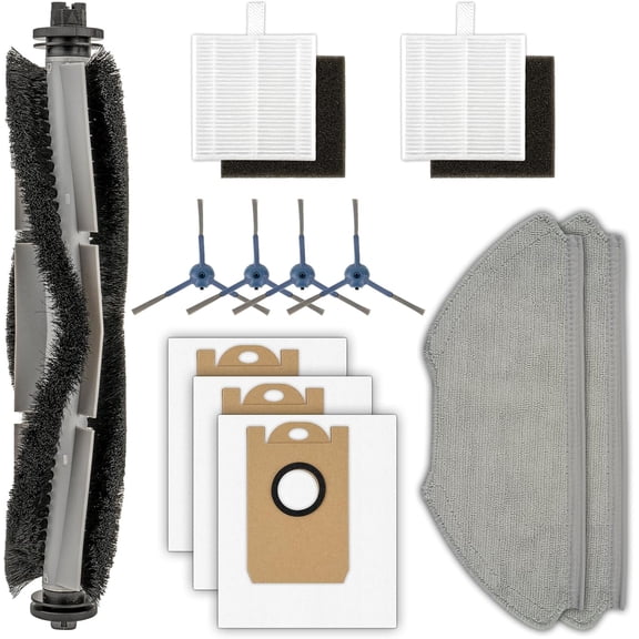 Replacement Parts Kit Compatible with Airrobo T20+ Robot Vacuum, 12 Pieces