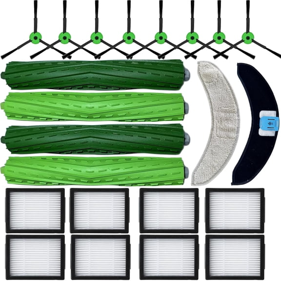 Replacement Parts Kit Compatible with iRobot Roomba Combo J7 Plus J9 Plus 10 Max, Mop Pads, Side Brushes, Filters, Roller Brushes