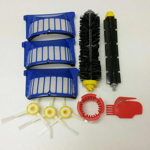 Replacement Parts Kit For Irobot Roomba 600 Series Vacuum Filter Brush Cleaner